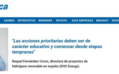 Especial mujeres protagonistas en el sector energético, participación de DH2 Energy